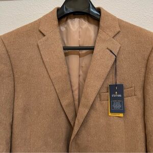New with Tag Stafford 100% Camel Hair 2 button 2 vents Sport Coat Jacket 48 L